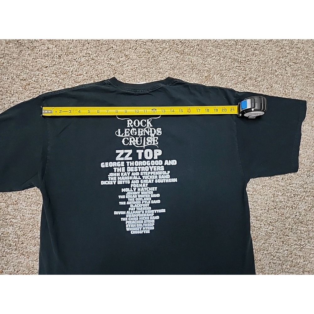 ROCK LEGENDS CRUISE 2011 DOUBLE SIDED GRAPHIC TEE XL ZZ Top Steppenwolf Foghat - Picture 8 of 8